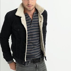Brand new Lucky Brand Men’s corduroy/Sherpa jacket